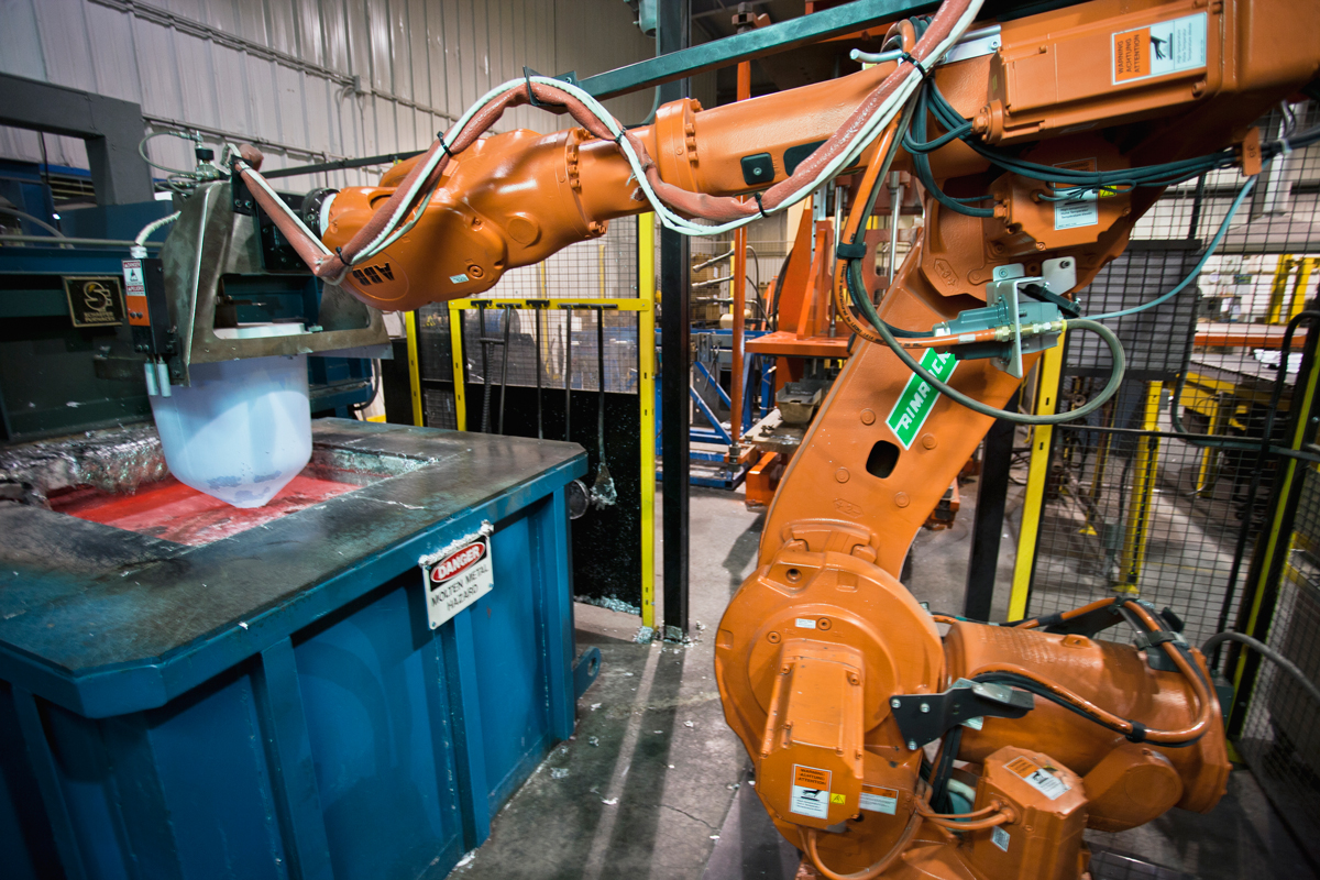 Aluminum components for a robotic arm